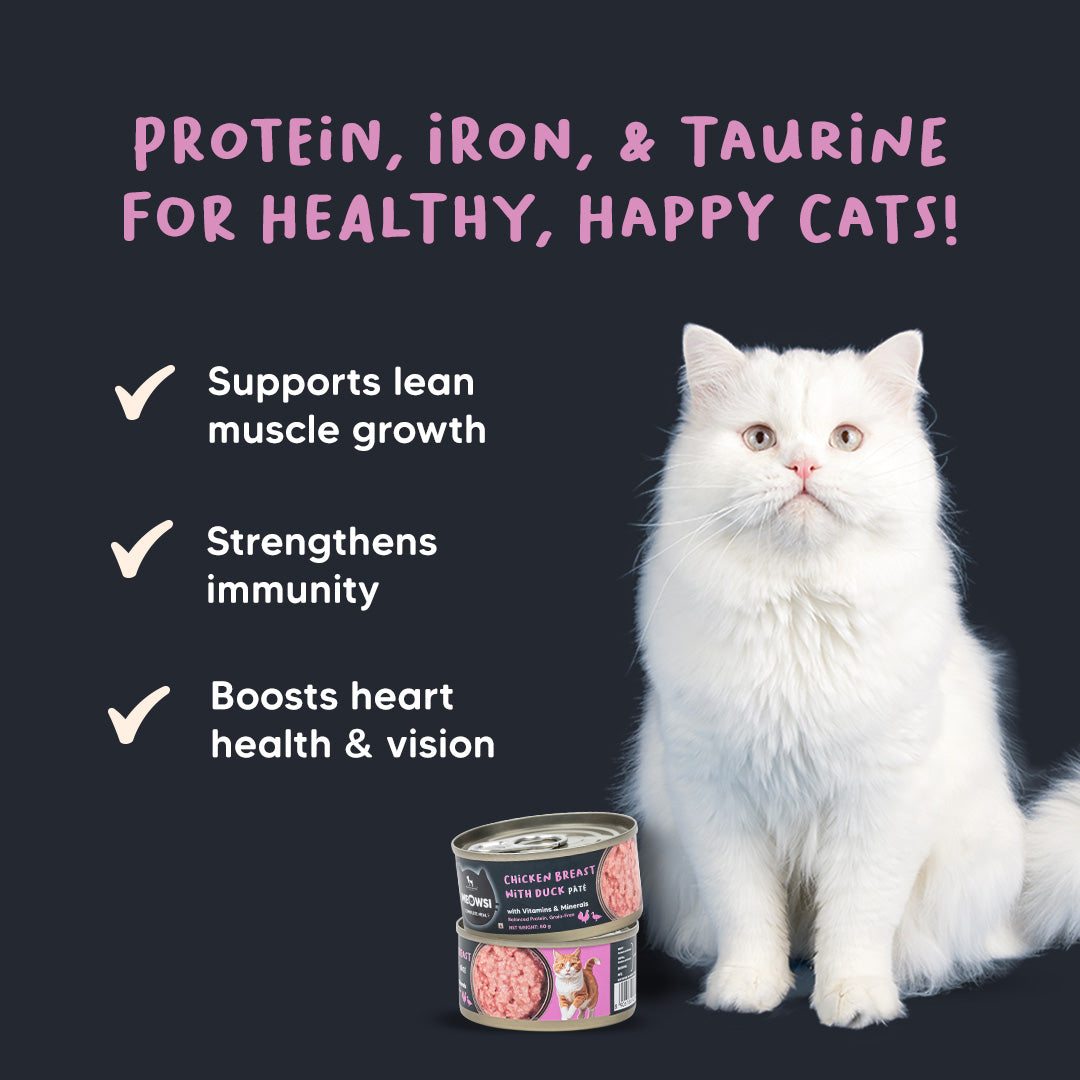 Meowsi by HUFT Chicken Breast With Duck Pate Canned Cat Wet Food - 80 gm - Heads Up For Tails