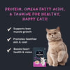 Meowsi by HUFT Tuna & Chicken in Mousse Cat Wet Food, 80 gm, features a cat graphic and a bowl of mousse on the packaging.