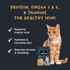 Meowsi by HUFT Skin & Coat Salmon & Chicken Mousse Cat Wet Food, 70 gm, with vitamins and minerals, grain-free.