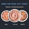 Meowsi Tuna & Shrimp Mousse Cat Wet Food, 80 gm, grain-free, with vitamins and minerals for balanced nutrition.