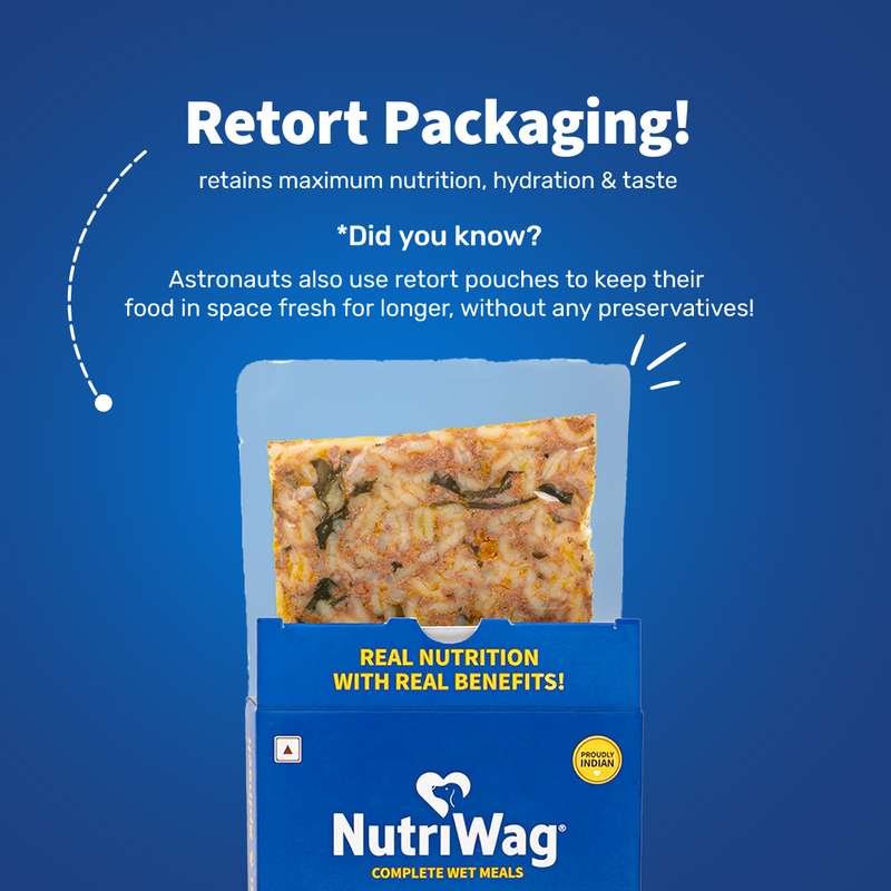 NutriWag Complete Wet Meals With Chicken, Rice & Spinach For Dog
