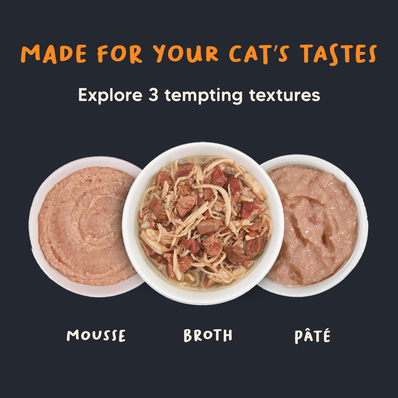 Meowsi by HUFT Chicken Breast in Broth Cat Wet Food, 80 gm, with vitamins and minerals, balanced protein, grain-free.