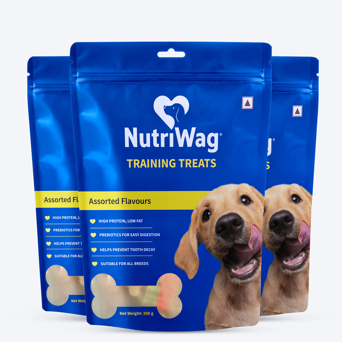 NutriWag Assorted Training Bites Treats For Dog - 200 gm