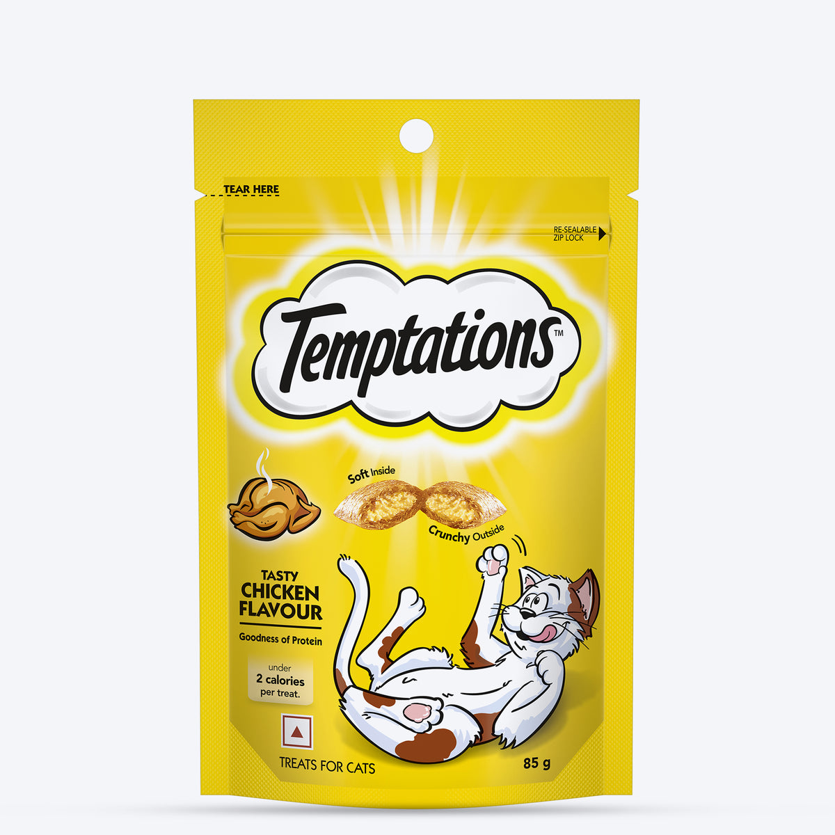 Temptations Crunchy Cat Treat Tasty Chicken Flavour - 85 g