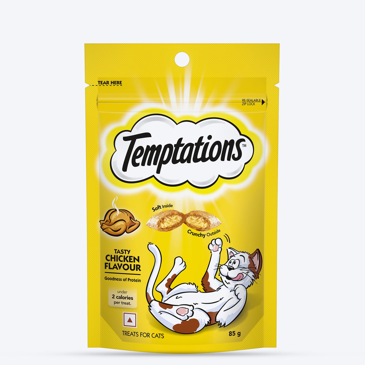 Temptations Cat Treat Tasty Chicken Flavour - 85g - Heads Up For Tails