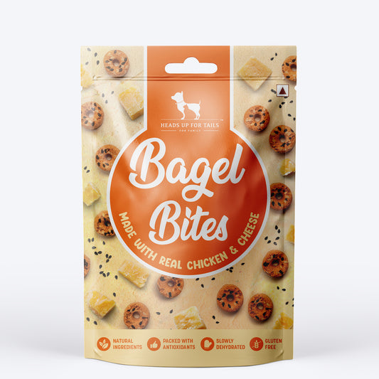 HUFT Bagel Bites Made With Real Chicken & Cheese Treat For Dog - 140 gm