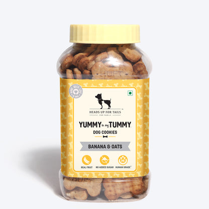 HUFT YIMT Banana & Oats Vegetarian Dog Biscuits