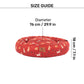 HUFT Bloom Buddies Donut Bed For Dog - Rust - Heads Up For Tails