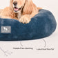 HUFT Furry Donut Pet Bed - Navy Blue - Heads Up For Tails
