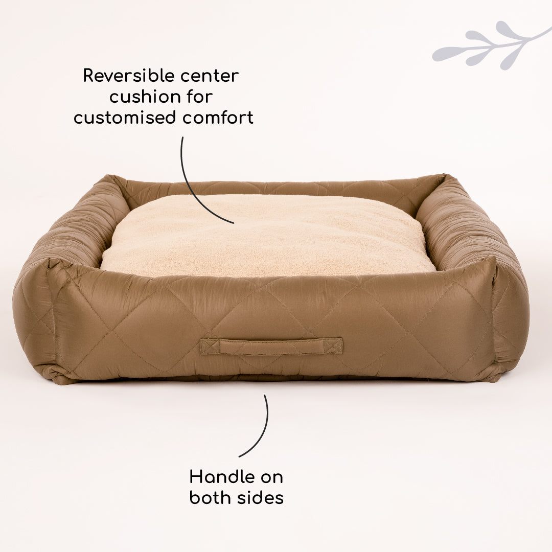 Olive green hotsell dog bed