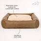 HUFT Fluff & Puff Quilted Lounger Dog Bed - Olive Green - Heads Up For Tails