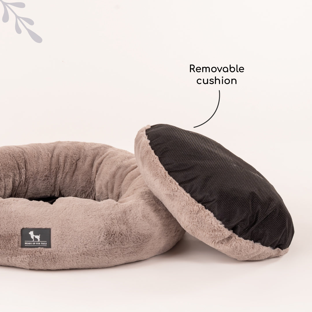 HUFT Jumbo Donut Bed For Dogs - (Made To Order) - Heads Up For Tails