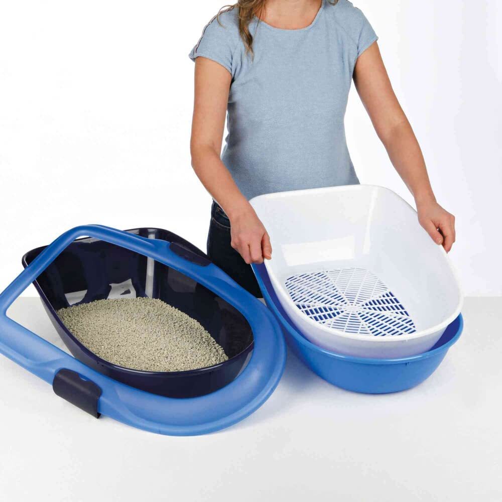 Trixie Berto Cat Litter Tray - 23 x 15 x 8 inch - Heads Up For Tails