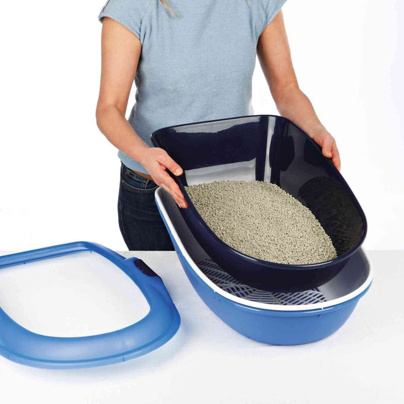 Trixie Berto Cat Litter Tray - 23 x 15 x 8 inch - Heads Up For Tails