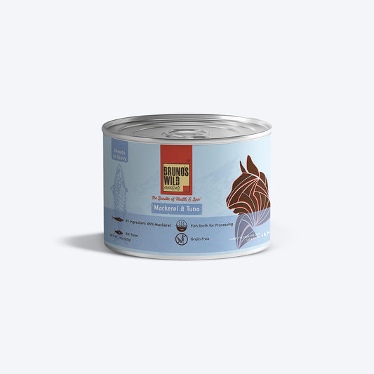 Bruno's Wild Essentials Mackerel & Tuna In Gravy Grain-Free Wet Cat Food_01