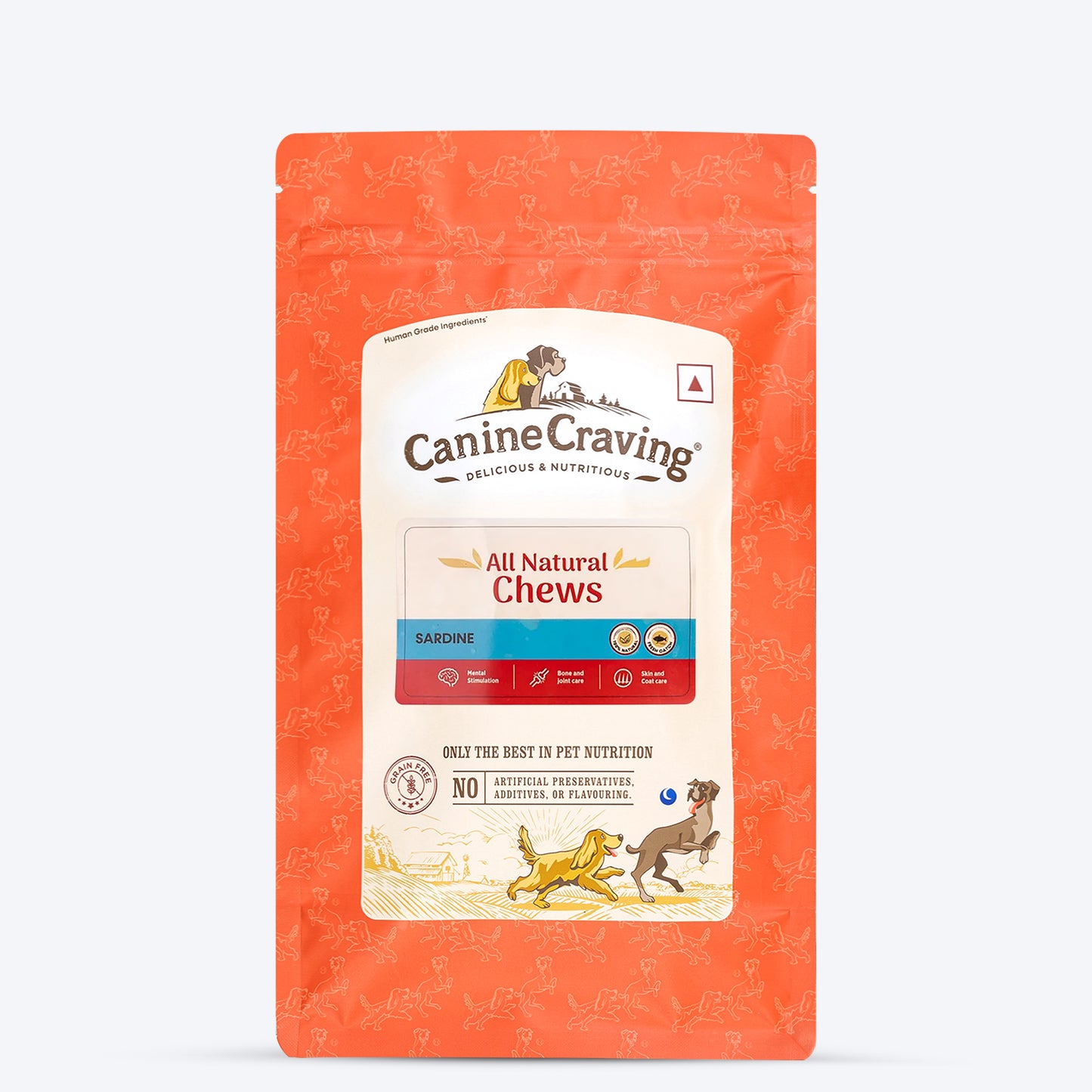 Canine Craving All Natural Chews Grain Free Sardine Dog Treats - 70 g - Heads Up For Tails