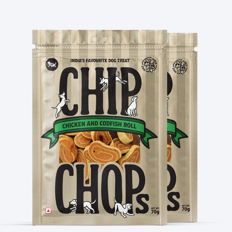 Chip Chops Chicken & Codfish Roll Treats For Dog - 70 g