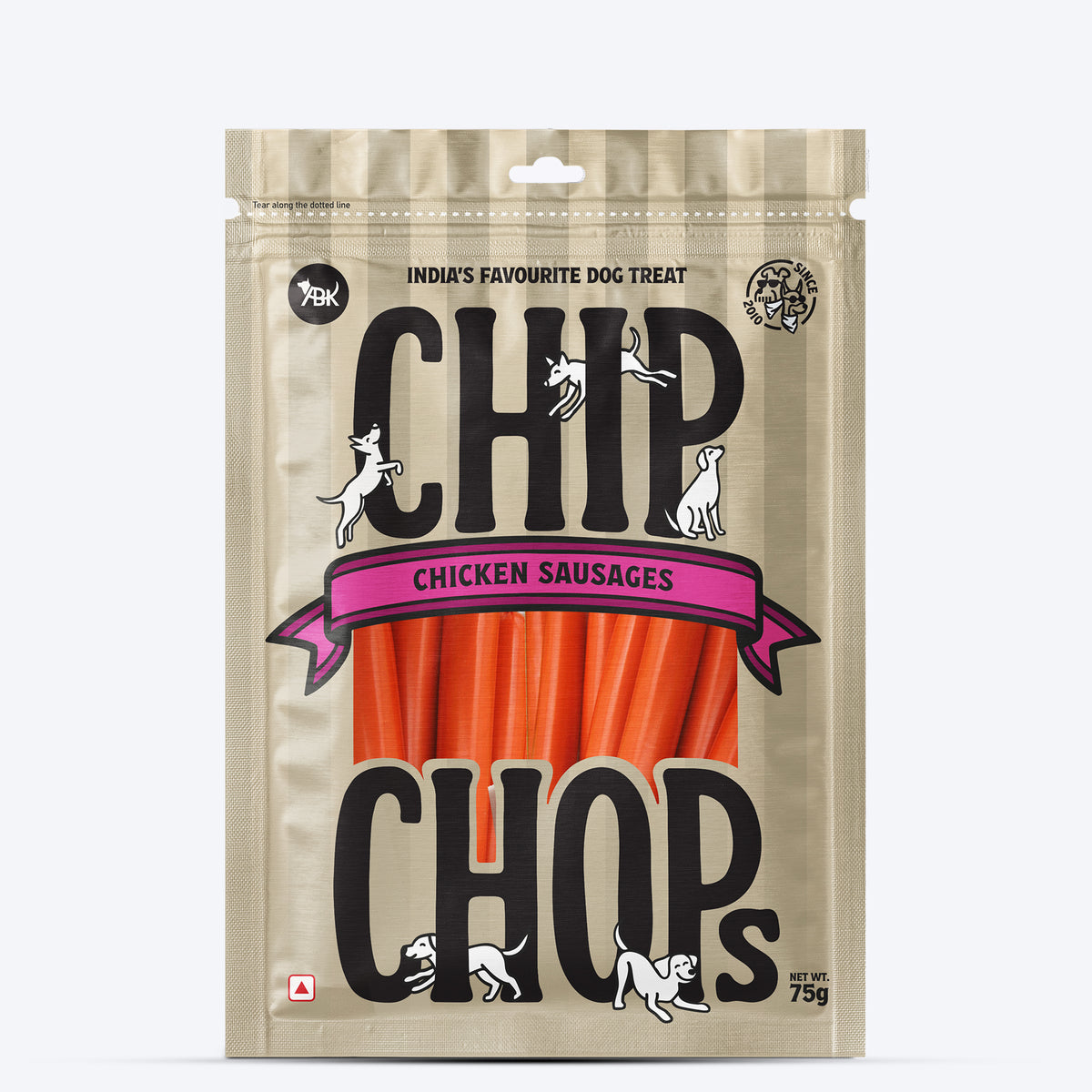 Chip Chops Devilled Chicken Sausage Treats For Dog - 70 g