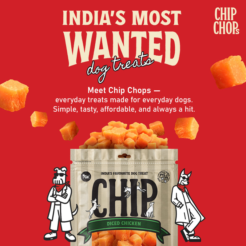 Chip Chops Diced Chicken Treats For Dog