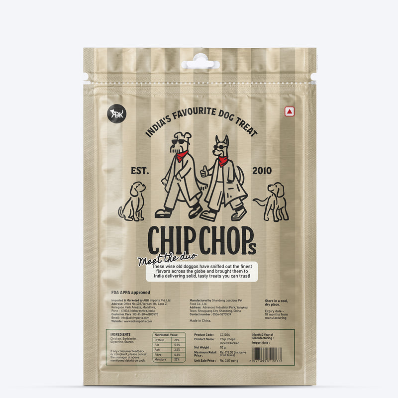 Chip Chops Diced Chicken Treats For Dog