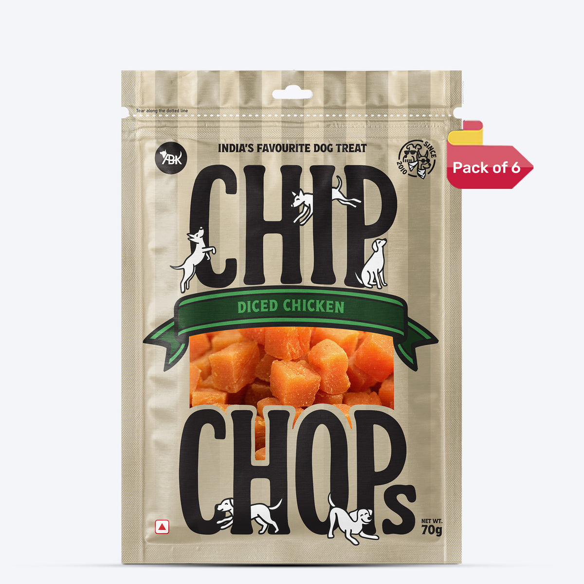 Chip Chops Diced Chicken Treats For Dog