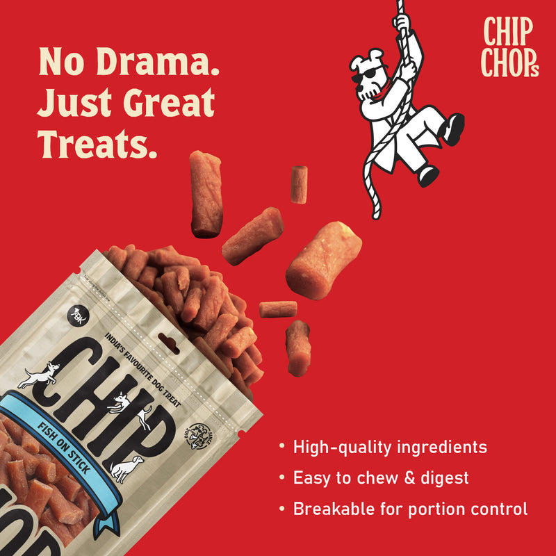 Chip Chops Fish On Stick Treats For Dog - 70 g