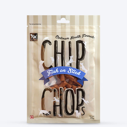 Chip Chops Dog Treats - Fish On Stick - 70 g - Heads Up For Tails