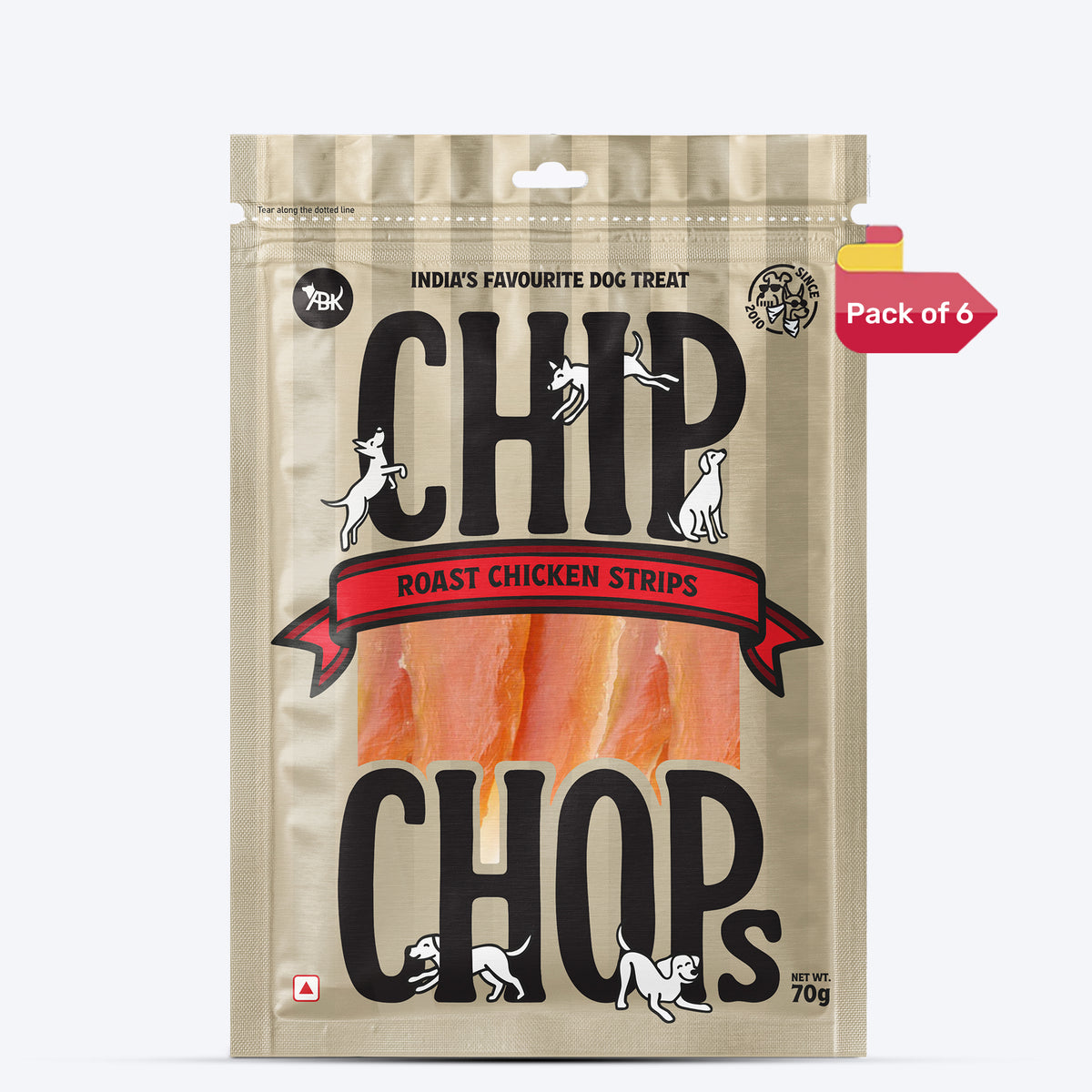 Chip Chops Roast Chicken Strips Treats For Dog
