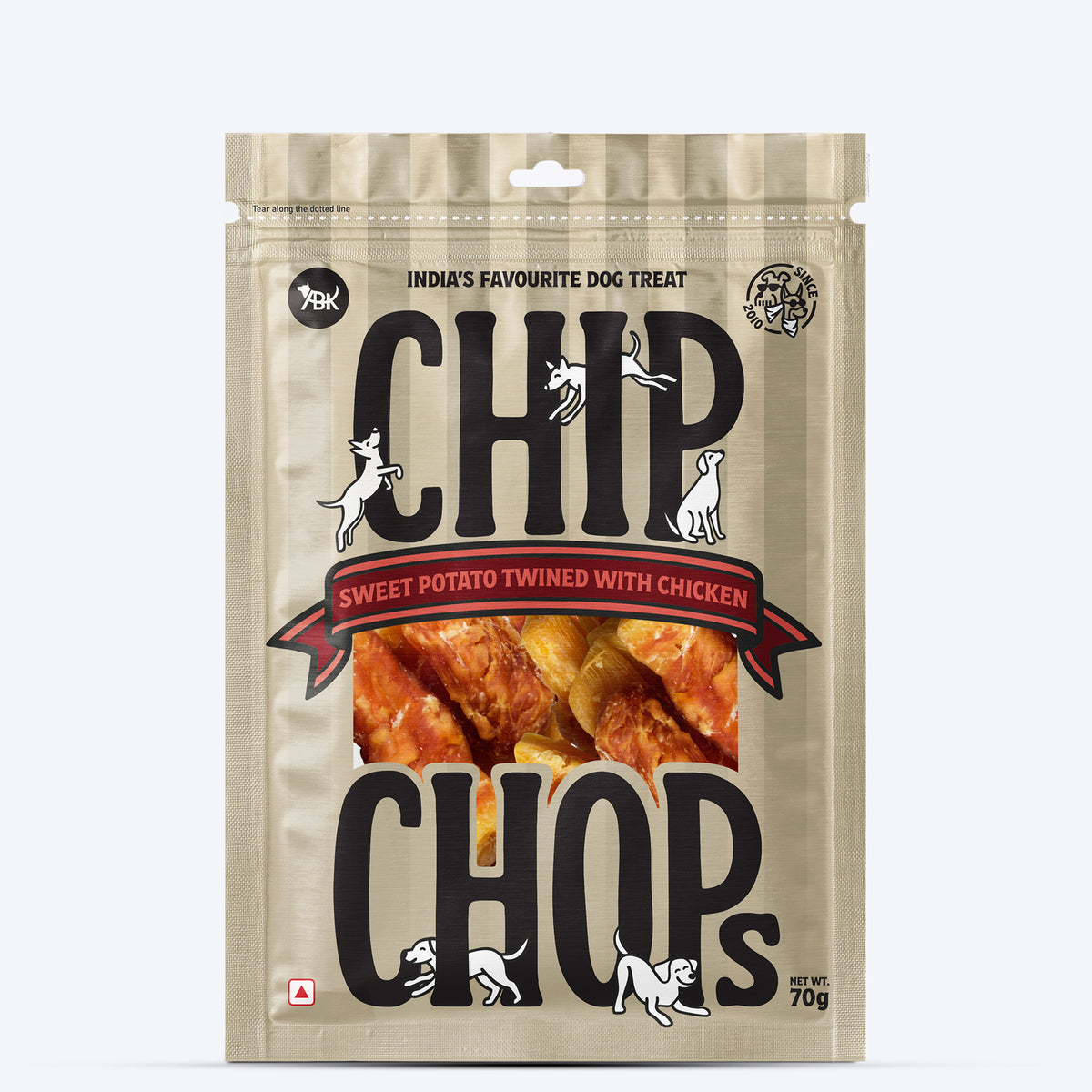 Chip Chops Sweet Potato Twined with Chicken Treats For Dog - 70 g
