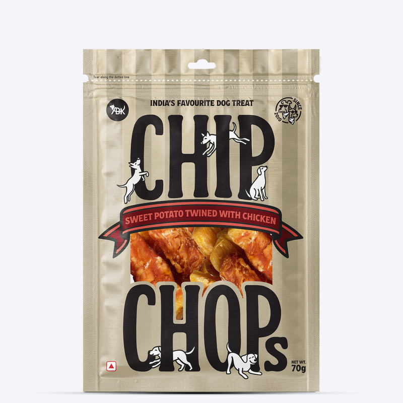 Chip Chops Sweet Potato Twined with Chicken Treats For Dog - 70 g