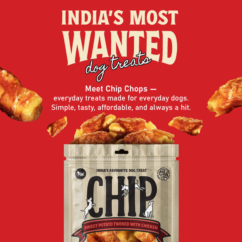 Chip Chops Sweet Potato Twined with Chicken Treats For Dog - 70 g