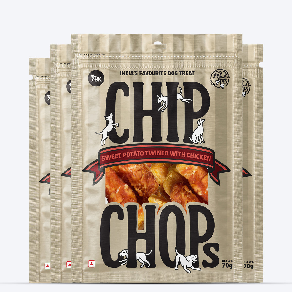 Chip Chops Sweet Potato Twined with Chicken Treats For Dog - 70 g