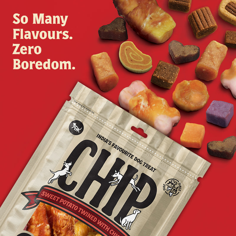 Chip Chops Sweet Potato Twined with Chicken Treats For Dog - 70 g