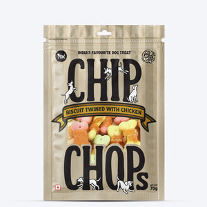 Chip Chops Dog Treats - Biscuit Twined with Chicken - 70 g