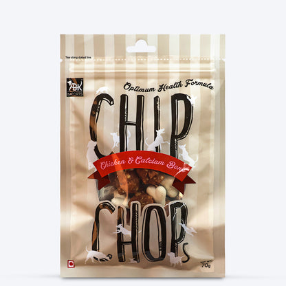 Chip Chops Dog Treats - Chicken & Calcium Bone - 70 g - Heads Up For Tails