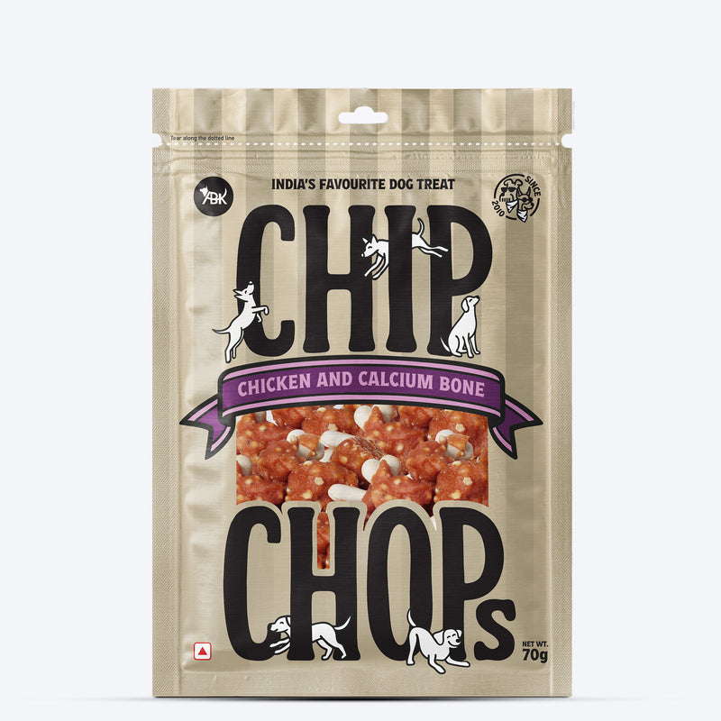 Chip Chops Chicken & Calcium Bone Treats For Dog - 70 g