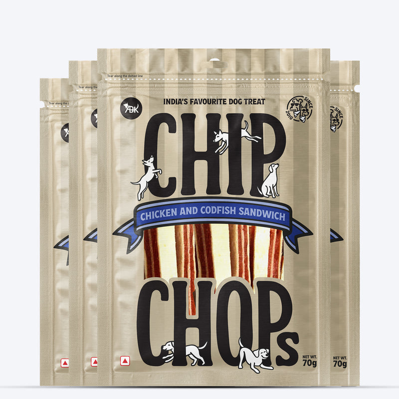 Chip Chops Chicken & Codfish Sandwich Treats For Dog