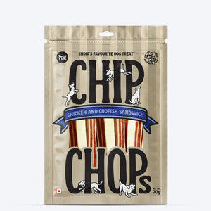 Chip Chops Chicken & Codfish Sandwich Treats For Dog