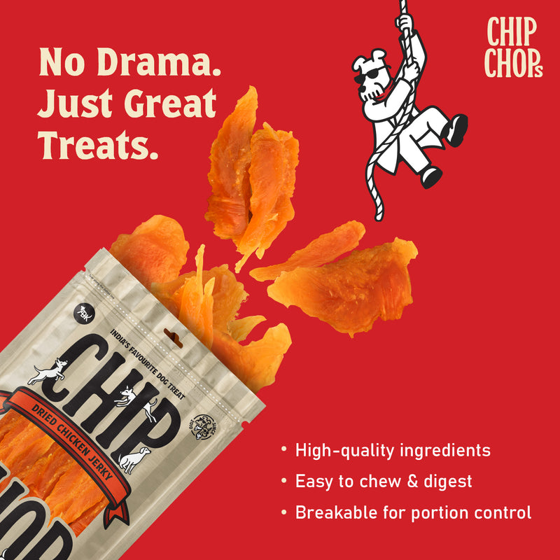 Chip Chops Sun Dried Chicken Jerky Treats For Dog