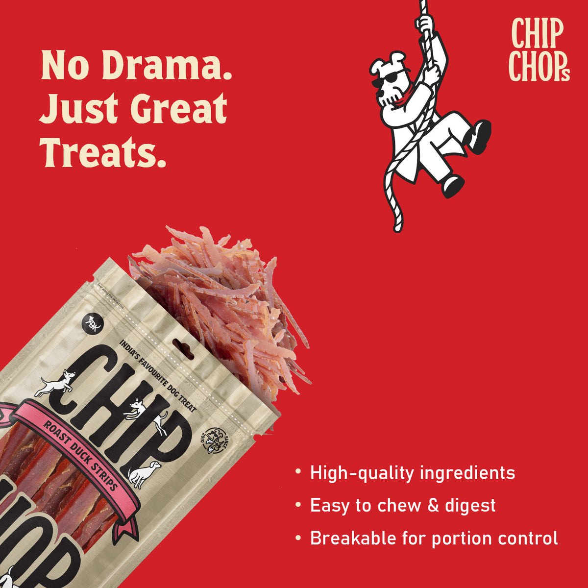 Chip Chops Roast Duck Treats For Dog - 70 g
