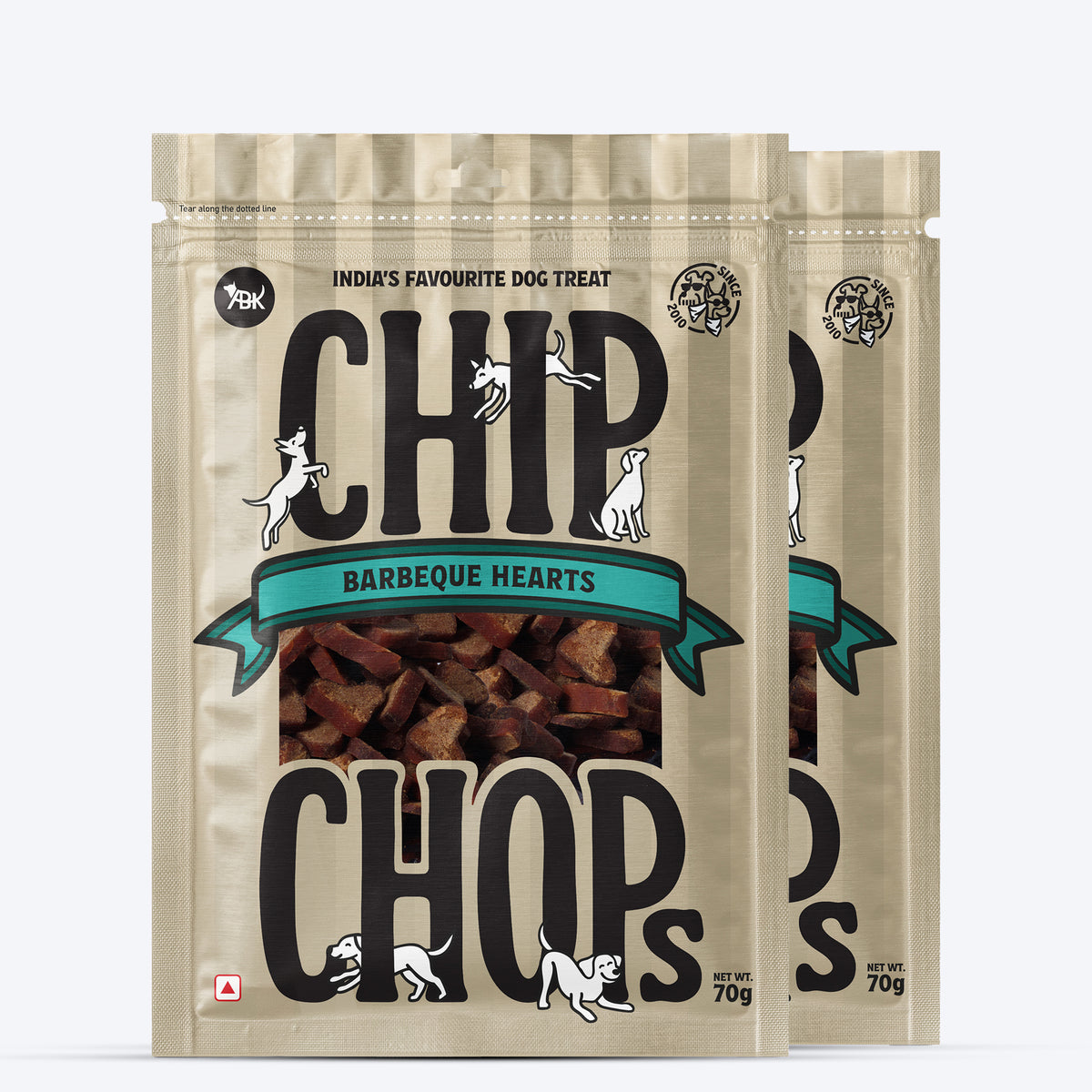 Chip Chops Barbeque Hearts Treats For Dog - 70 g