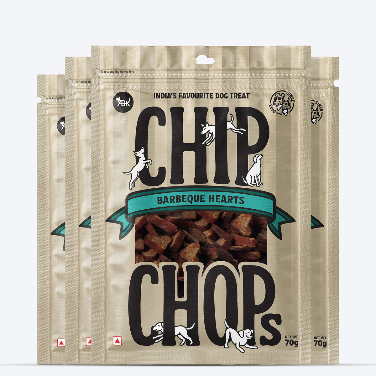 Chip Chops Barbeque Hearts Treats For Dog - 70 g