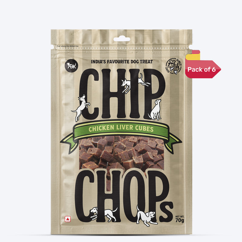 Chip Chops Chicken Liver Cubes Treats For Dog - 70 g