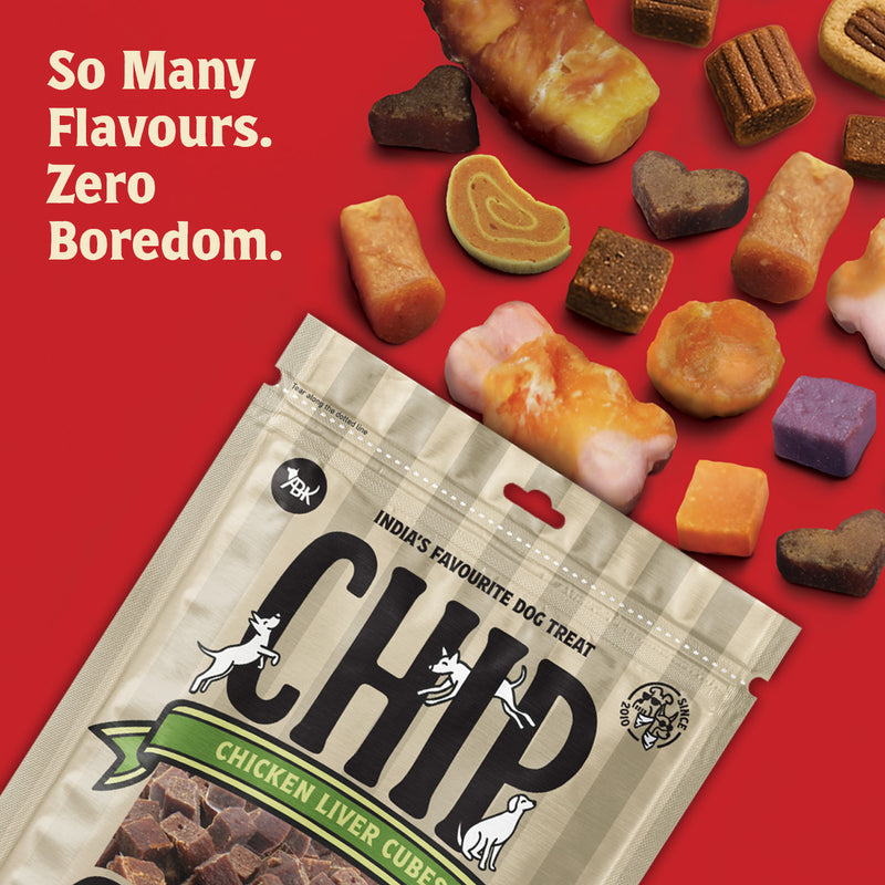 Chip Chops Chicken Liver Cubes Treats For Dog - 70 g