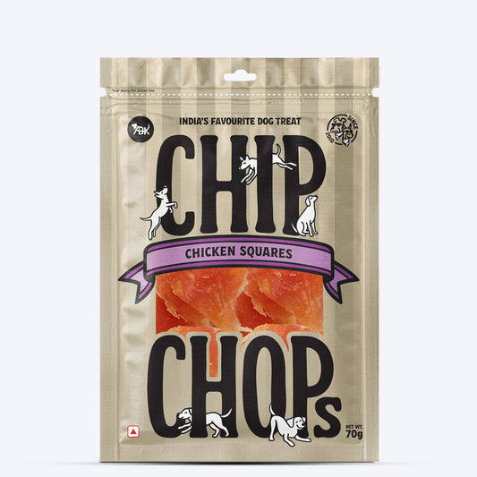 Chip Chops Chicken Square Treats For Dog - 70 g