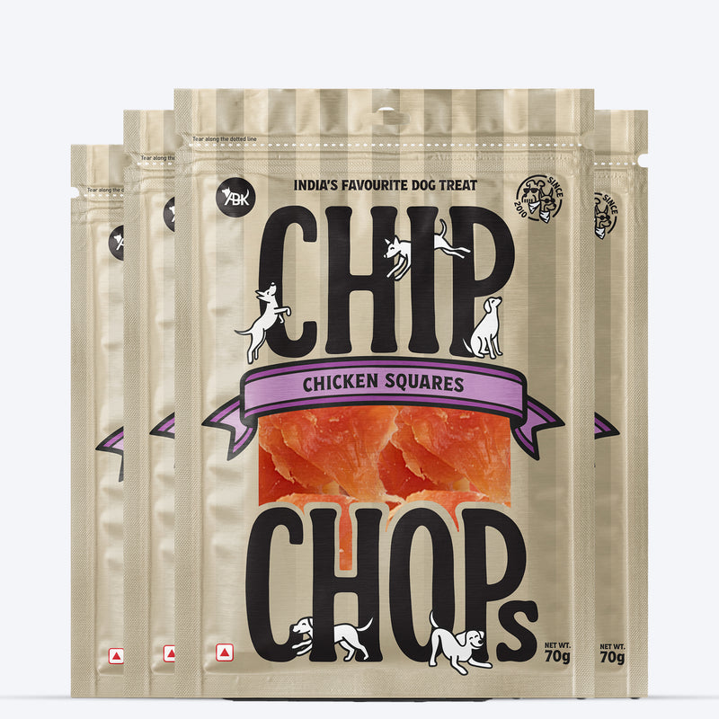 Chip Chops Chicken Square Treats For Dog - 70 g