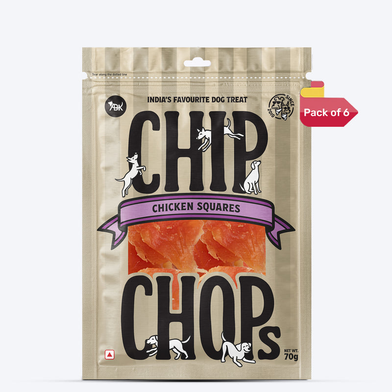 Chip Chops Chicken Square Treats For Dog - 70 g