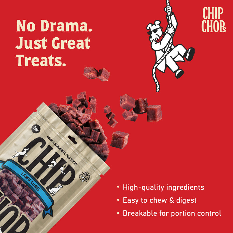 Chip Chops Lamb Cubes Treats For Dog - 70 g