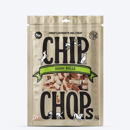Chip Chops Sushi Rolls Treats For Dog - 70 g