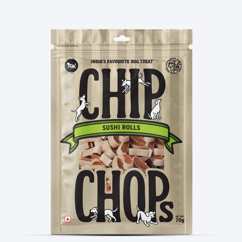 Chip Chops Sushi Rolls Treats For Dog - 70 g